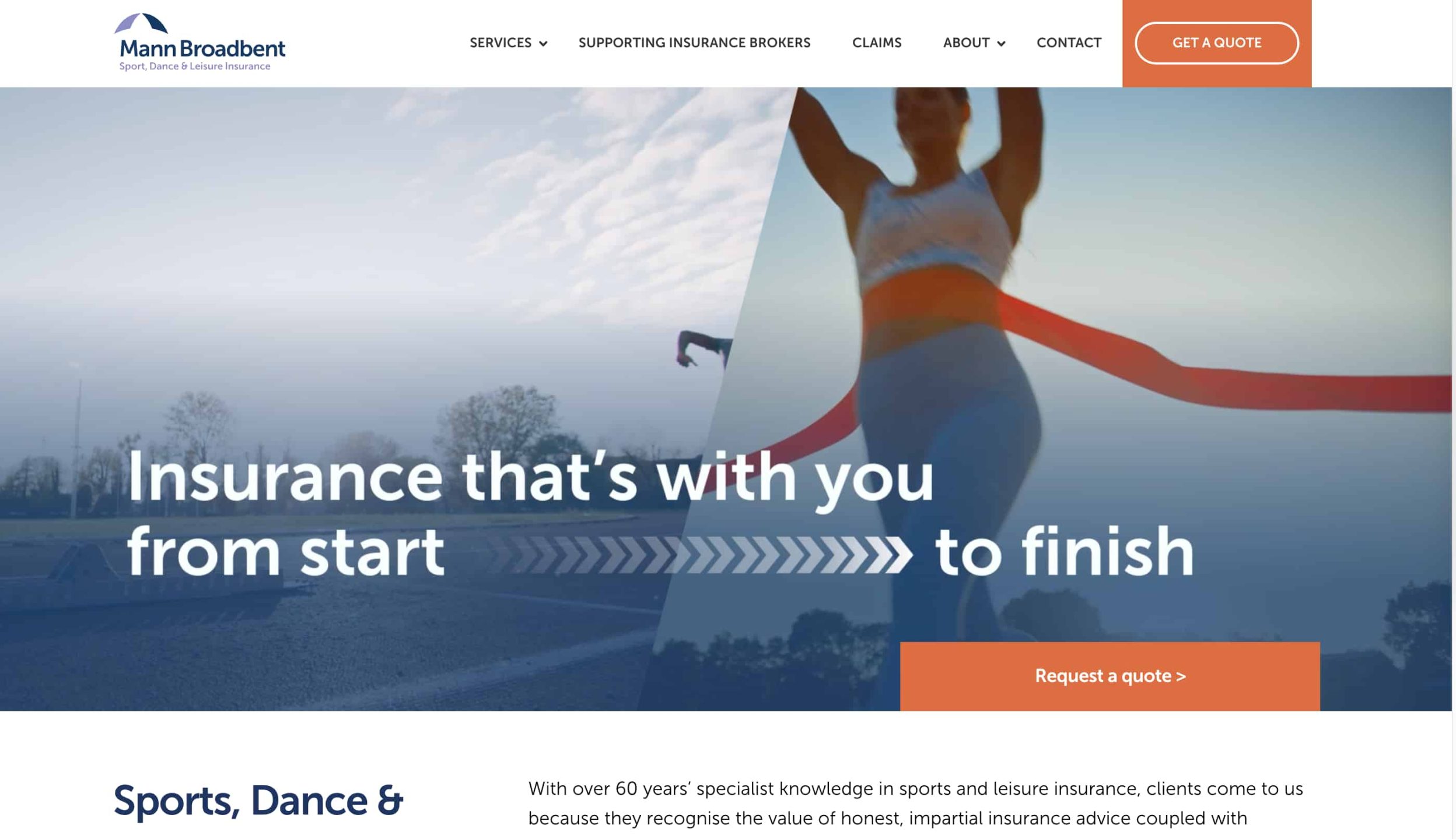 Mann Broadbent Website Redesign